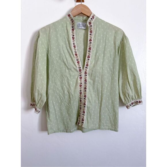 Martha of Taos Original 1960s/ 1970s blouse size Medium - Picture 2 of 11